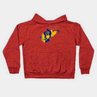 WV Monster #5 Blue and Gold Japan Kids Hoodie